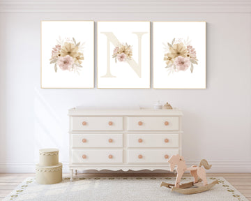 Nursery decor neutral, girl nursery, flower nursery, butterfly nursery, neutral colors, brown, beige, floral nursery decor, neutral nursery