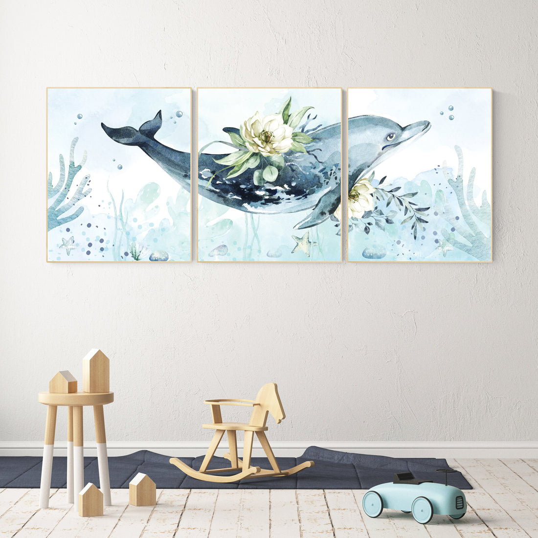 Whale nursery, ocean nursery, under the sea nursery, gender neutral nursery, ocean, nautical, whale nursery wall art, sea nursery