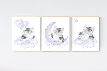 Owl nursery, nursery decor girl purple, Nursery decor owl, lilac nursery, nursery wall art, owl nursery, lavender nursery, girl nursery room