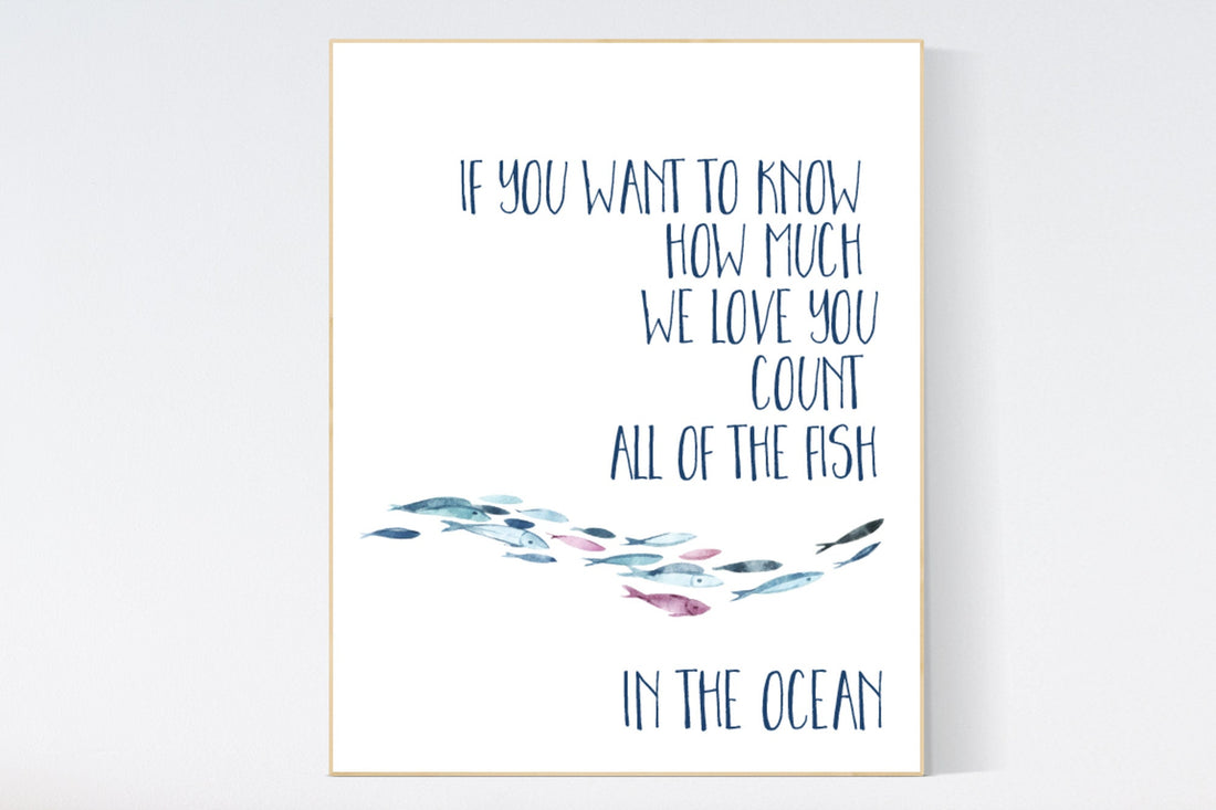 Nursery decor ocean, Ocean nursery decor, Under the sea nursery, sea nursery, gender neutral, ocean, nautical, nursery wall decor