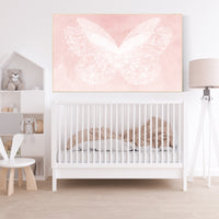 Nursery decor girl butterfly, blush, blush pink, Butterfly Nursery Art, girls room, butterfly prints, Butterfly Art, blush pink, neutral