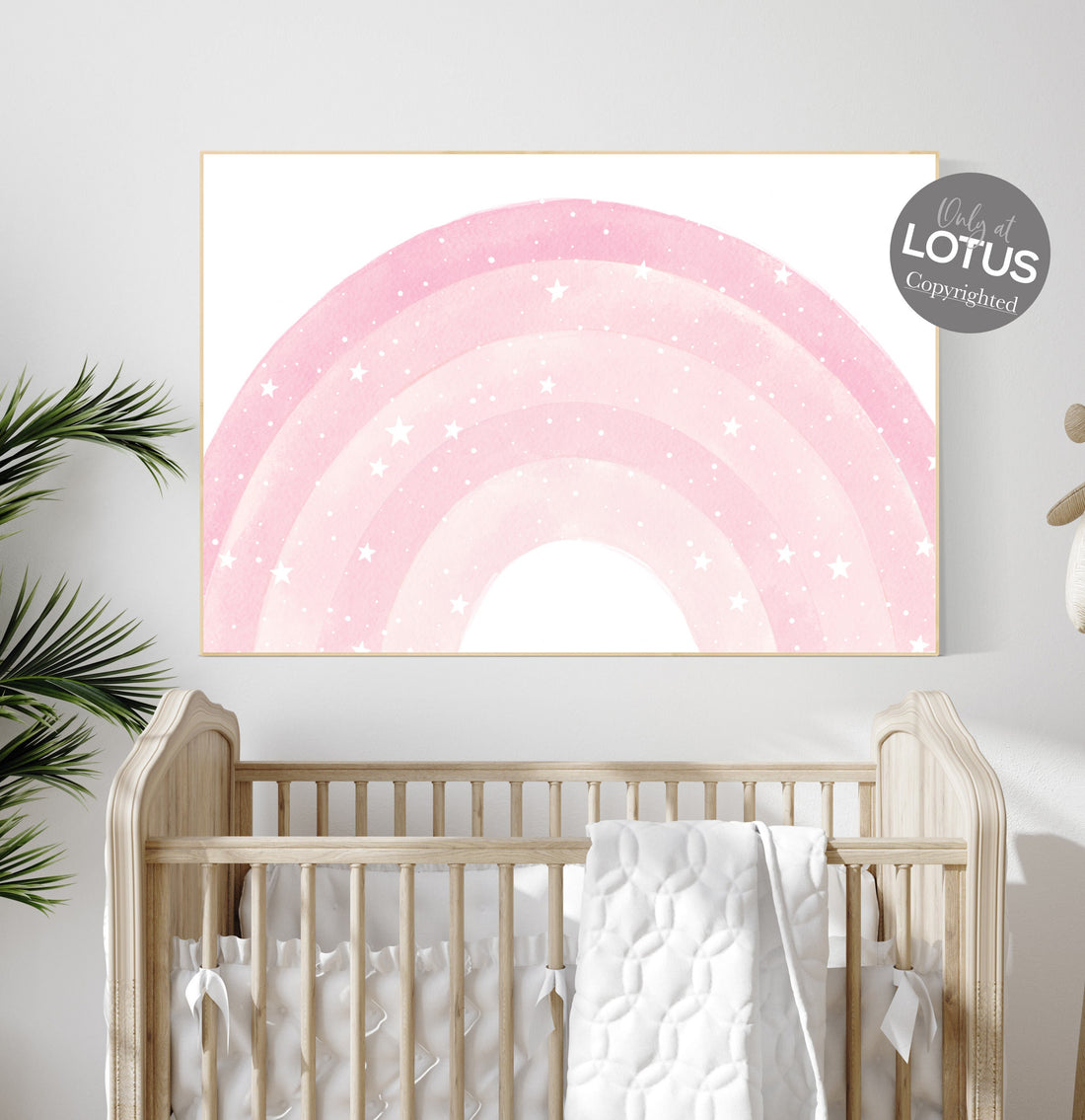 Nursery decor rainbow, pink nursery, Rainbow Wall Art, rainbow Print, Rainbow Wall Art, pink nursery, rainbow nursery, nursery wall decor