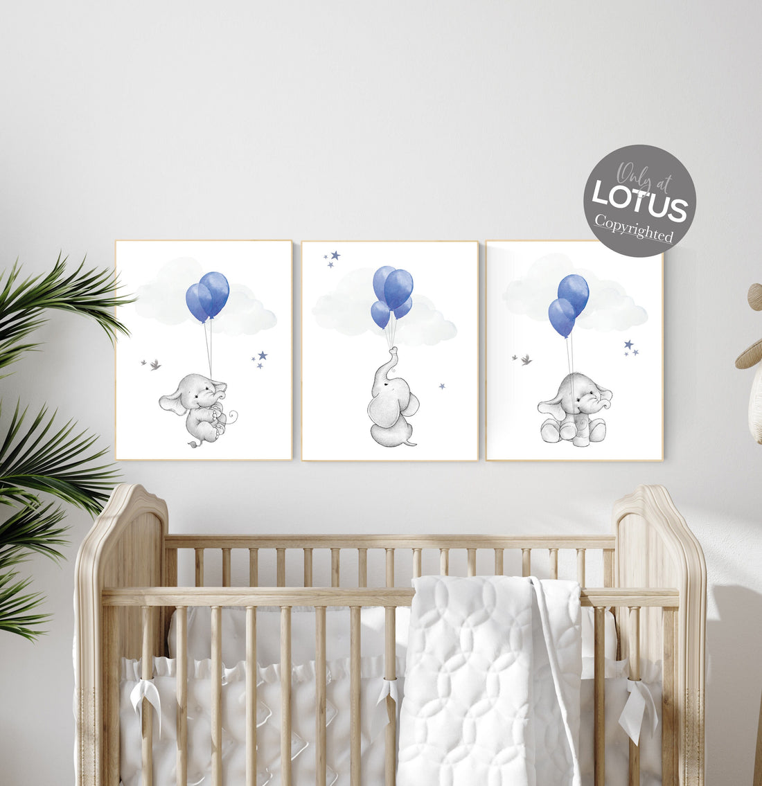 Nursery decor boy elephant, navy nursery wall art, elephant balloon print, navy blue, navy gray nursery wall decor, boy nursery ideas