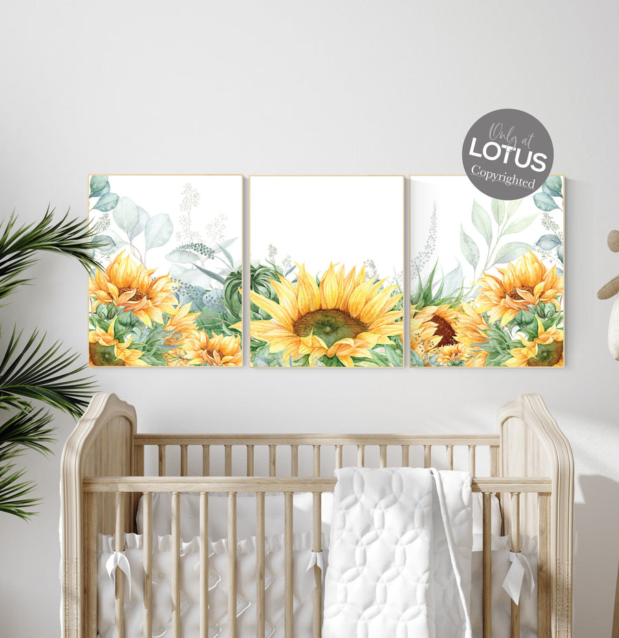 Nursery decor girl flower, Sunflower nursery, Yellow nursery, floral nursery, boho nursery, flower nursery, sunflower, girl nursery art