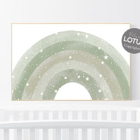 Nursery prints rainbow, gender neutral, sage green nursery wall decor, rainbow nursery, rainbow nursery, nursery decor, green nursery