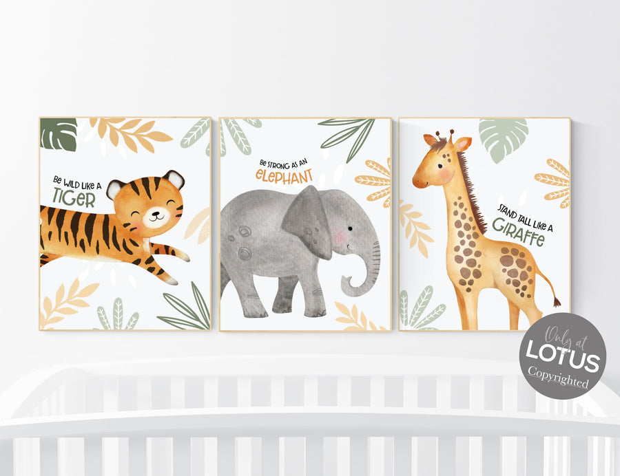 Safari nursery prints, Boho Nursery Prints, boy safari, Safari Nursery Prints, Boho Nursery Wall Art, Safari nursery decor, jungle animals