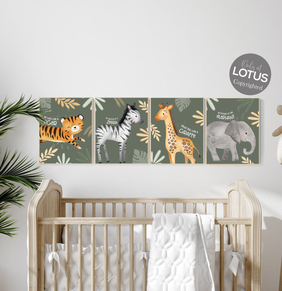 Boho Jungle Nursery Zoo Themed Nursery Jungle Animal Stay Wild