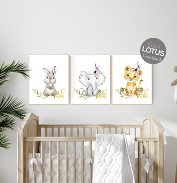 Nursery decor woodland, Woodland Nursery Wall Art, Woodland Print Set, animal prints, Woodland Animal Prints, gender neutral nursery