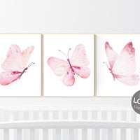 Nursery decor girl butterfly, Butterfly Nursery Art, Girl Nursery Art, Butterfly Nursery Decor for Baby Girl, Butterfly Wall Art, girls room