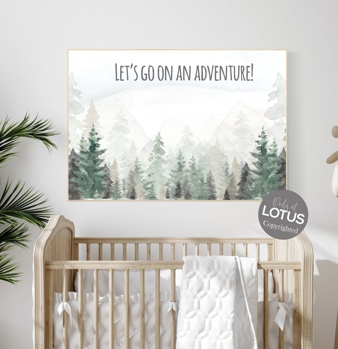 Woodland nursery decor, forest nursery decor, sage green wall art, mountain wall art nursery, adventure nursery prints, nursery wall art