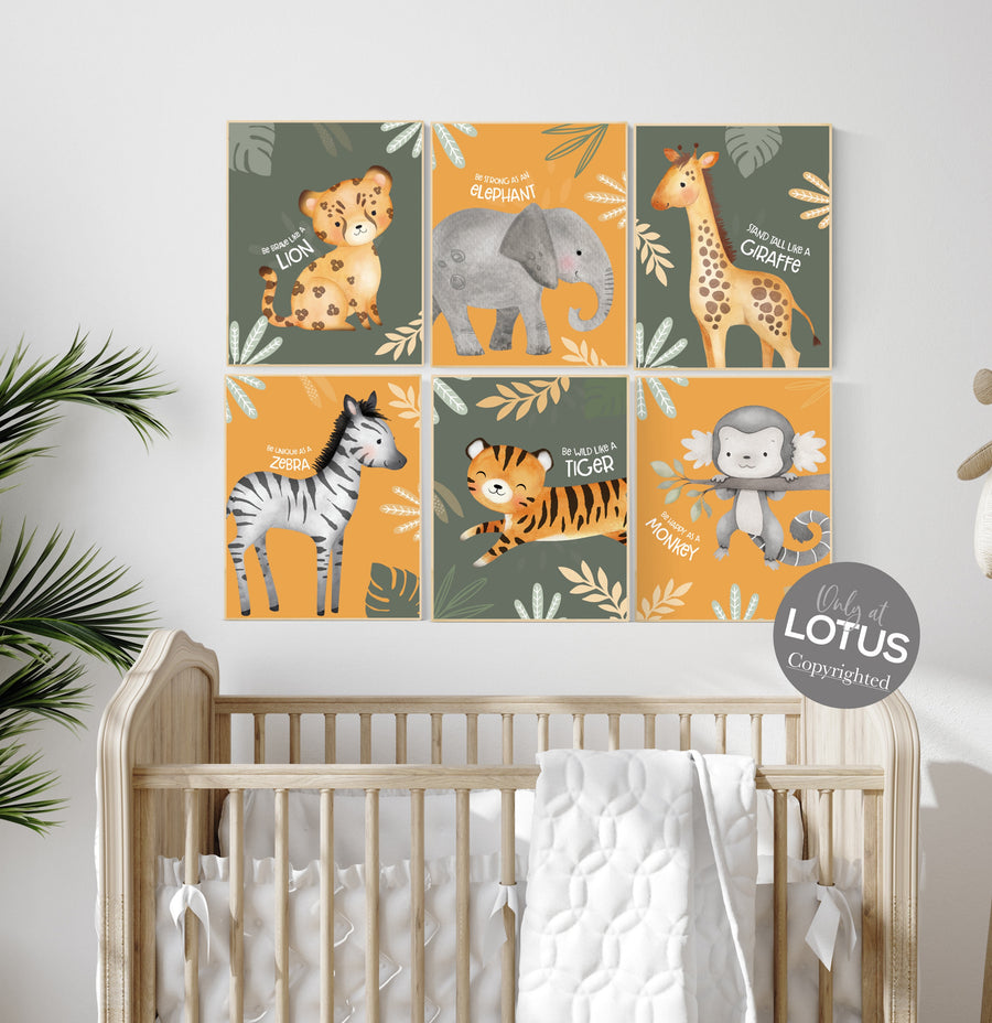 Nursery decor sage green, nursery wall art animals, safari nursery prints, Boho Nursery Prints, Safari Nursery Prints, Boho Nursery Wall Art