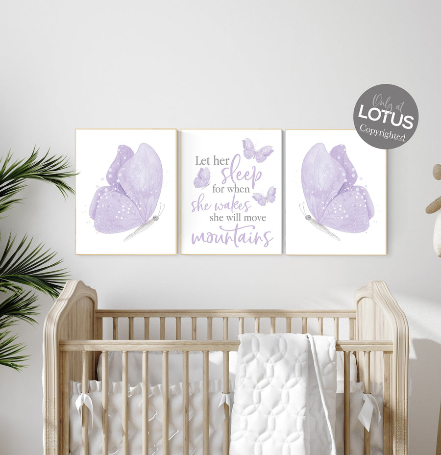 Nursery decor girl butterfly, nursery decor purple, nursery decor girl lilac, Butterfly Nursery Art, Girl Nursery Art, Butterfly Wall Art