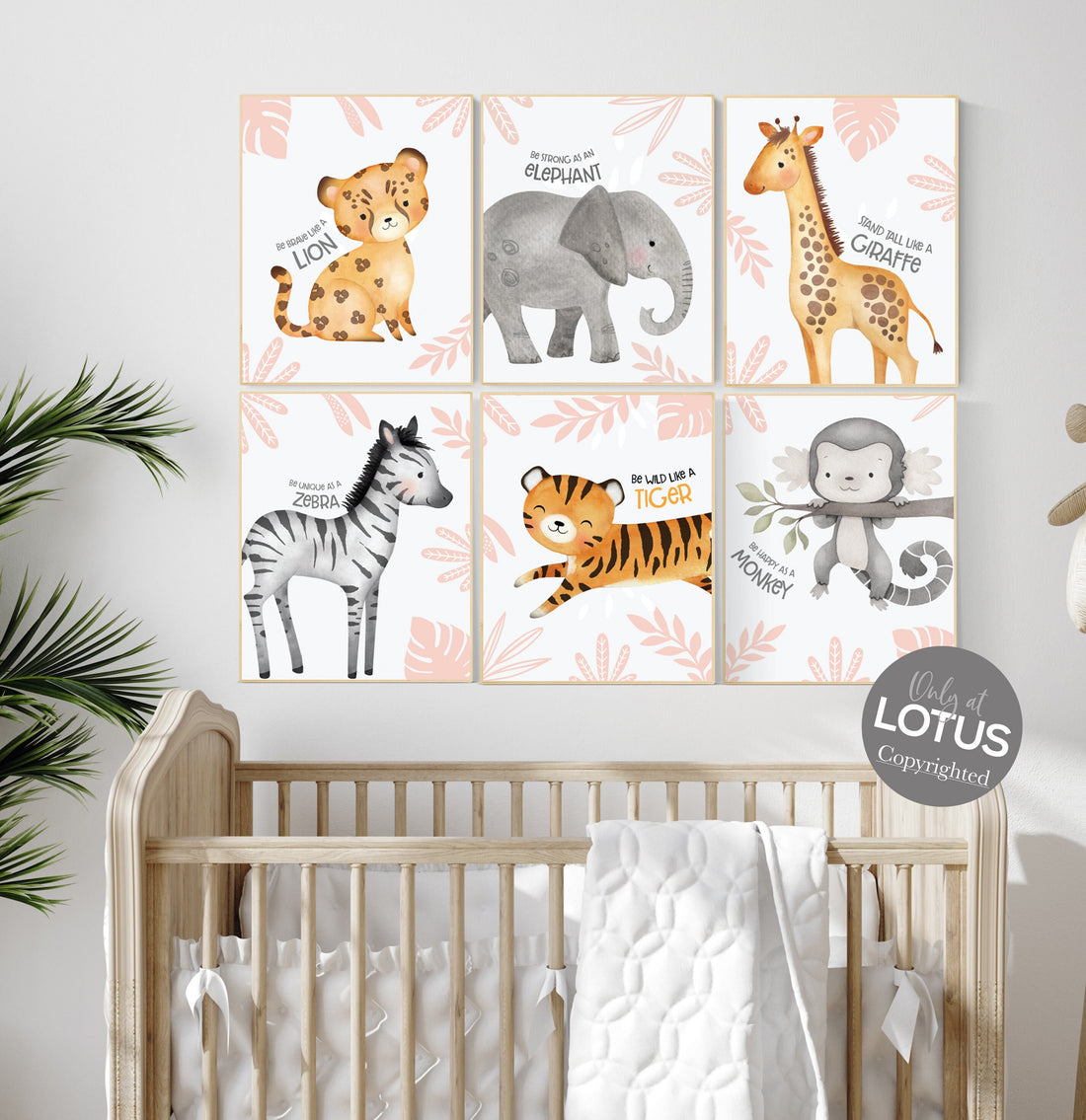 Safari nursery decor, nursery wall art animals, safari nursery, blush pink, Boho Nursery Prints, Safari Nursery Prints, blush nursery