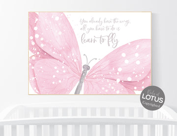 Nursery decor girl butterfly, pink nursery, butterfly prints, Girl Nursery Art, Butterfly Nursery, girls room decor, girls nursery