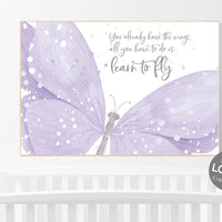 Nursery decor girl butterfly, purple nursery, nursery decor girl, butterfly nursery wall art, lavender nursery, lilac nursery, girls room