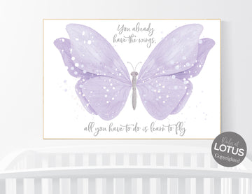 Nursery decor girl lavender, butterfly, nursery decor girl name, lilac, Butterfly Nursery Art, Girl Nursery Art, purple, girl nursery