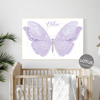 Nursery decor girl butterfly, nursery decor purple, nursery decor girl lilac, Butterfly Nursery Art, Girl Nursery Art, Butterfly Wall Art