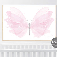 Nursery decor girl butterfly, pink butterfly, Butterfly Nursery Art, girls room, butterfly prints, Butterfly Art, pink nursery