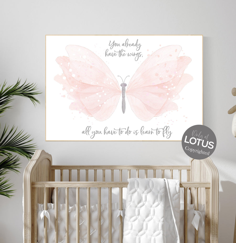 Girl nursery, butterfly nursery, Blush pink, Butterfly Nursery Art, girls room, butterfly prints, Butterfly Art, blush nursery, girl nursery