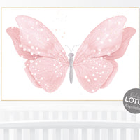 Nursery decor girl butterfly, blush pink butterfly, Butterfly Nursery Art, girls room, butterfly prints, Butterfly Art, blush nursery