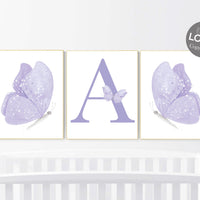 Purple nursery decor, nursery decor girl butterfly, girl nursery prints, purple nursery, butterfly nursery, butterfly prints for nursery