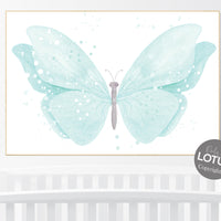 Nursery decor girl, butterfly nursery, teal nursery, girls room decor, butterfly prints for nursery,  girl room decor, aqua nursery