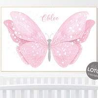 Nursery decor girl butterfly, pink nursery, butterfly prints, Girl Nursery Art, Butterfly Nursery, girls room decor, girls nursery