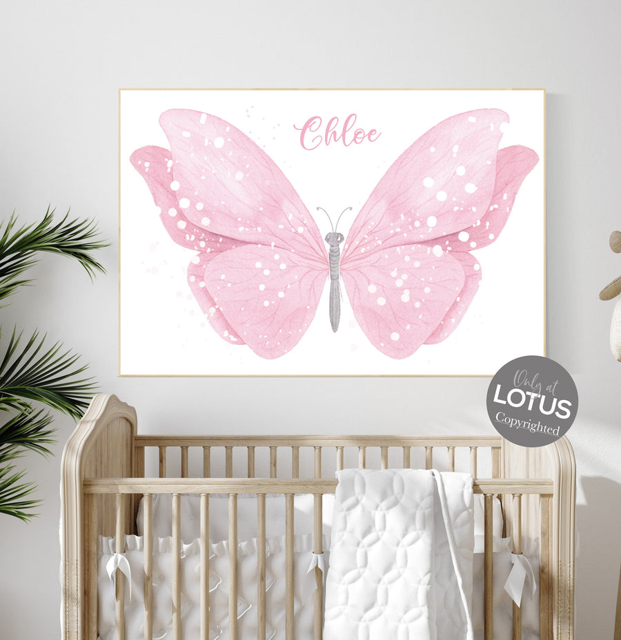 Nursery decor girl butterfly, pink nursery, butterfly prints, Girl Nursery Art, Butterfly Nursery, girls room decor, girls nursery