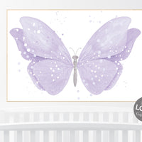 Nursery decor girl purple, nursery decor girl, butterfly nursery wall art, lavender nursery, lilac nursery, girls room decor purple