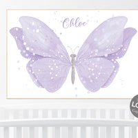 Nursery decor girl butterfly, nursery decor purple, nursery decor girl lilac, Butterfly Nursery Art, Girl Nursery Art, Butterfly Wall Art