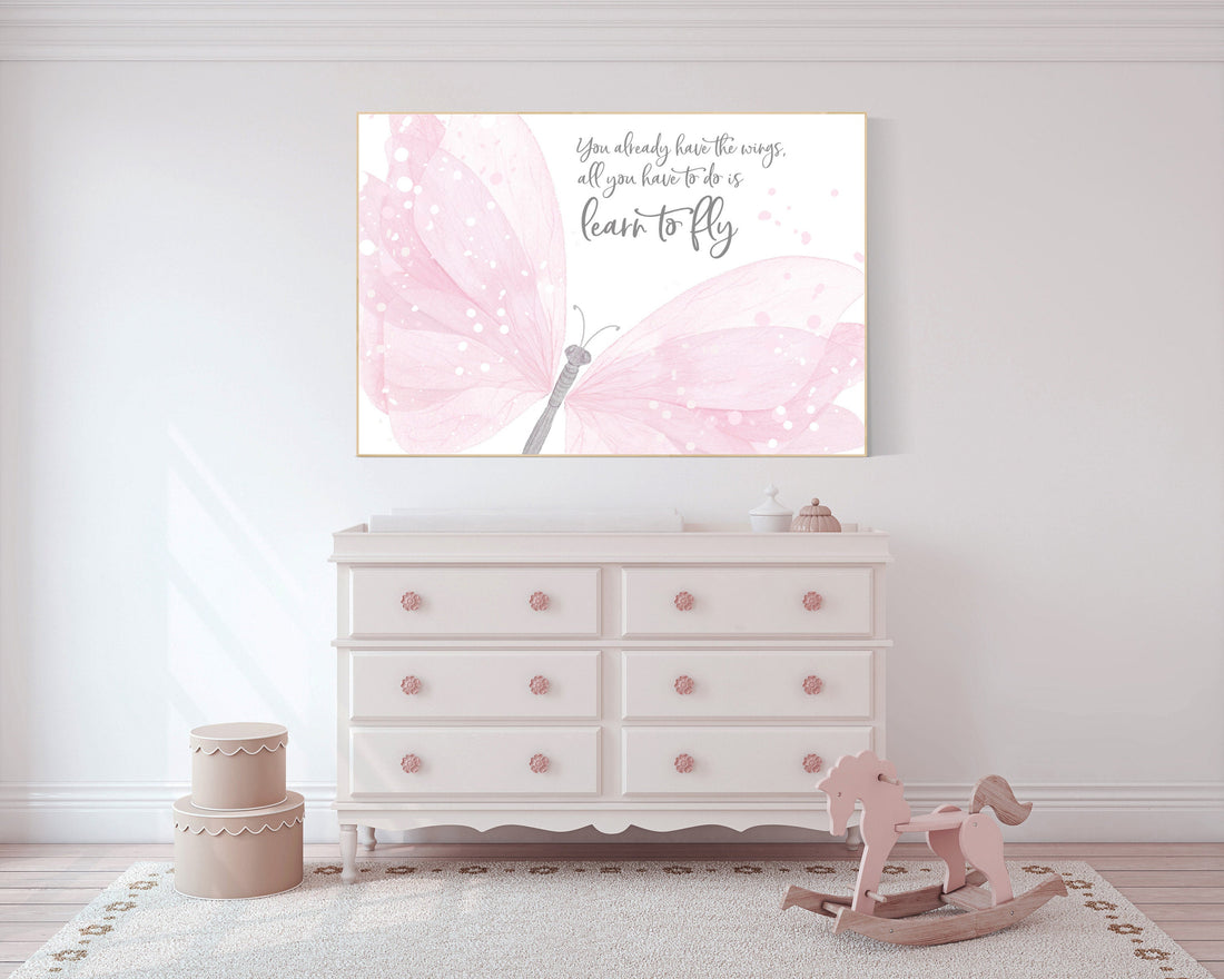 Nursery decor girl butterfly, pink nursery, butterfly prints, Girl Nursery Art, Butterfly Nursery, girls room decor, girls nursery