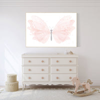 Nursery decor girl butterfly, blush pink butterfly, Butterfly Nursery Art, girls room, butterfly prints, Butterfly Art, blush nursery