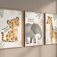 Safari nursery decor, nursery wall art animals, safari nursery prints, Boho Nursery Prints, Safari Nursery Prints, Boho Nursery Wall Art