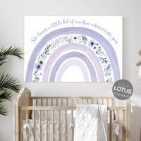 Purple nursery, Nursery decor girl rainbow, Boho Rainbow Set, lilac nursery, Nursery Decor boho, rainbow nursery, flower nursery, wildflower