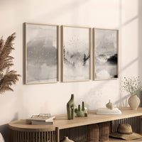 Landscape print, mountain wall art, gray and gold, nature prints, landscape wall art, neutral wall art prints, gray nursery decor, forest