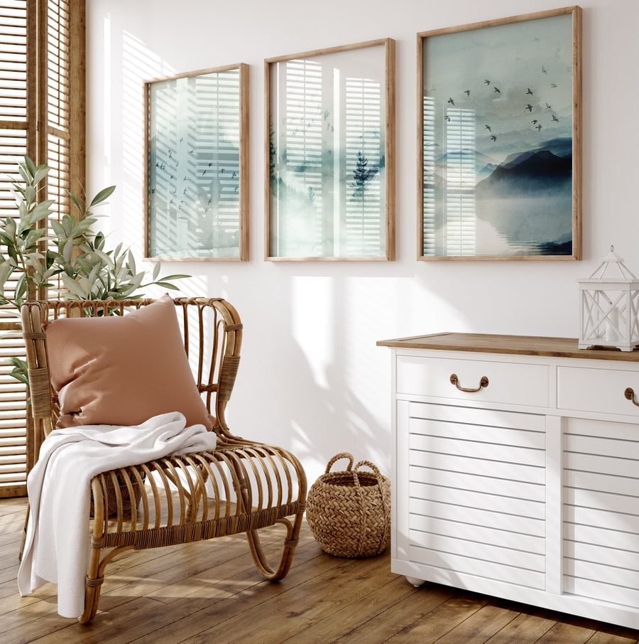 Landscape print, mountain wall art, landscape wall art, mint nursery, neutral wall art prints, mint green prints, nature prints, nursery art