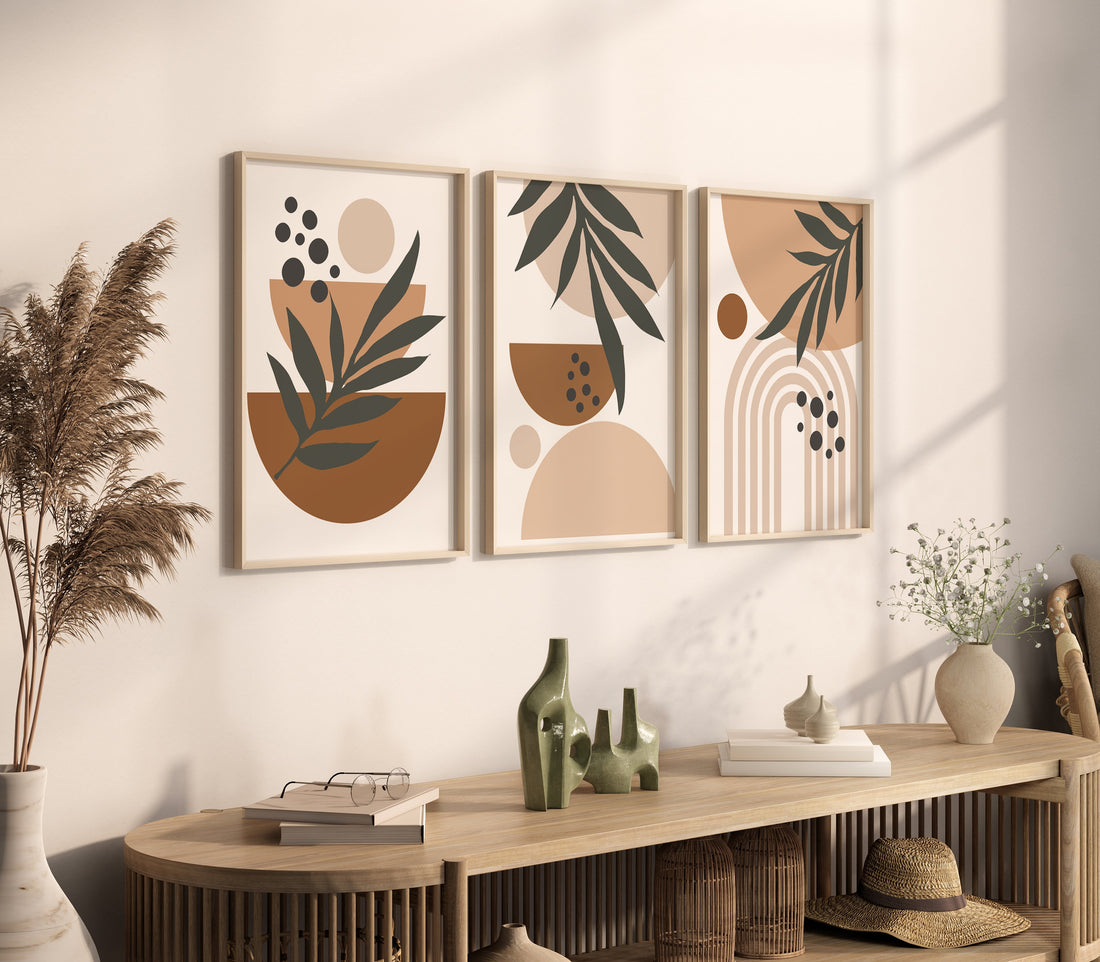 Boho abstract print, Boho Wall Decor, earth colors, boho nursery, rainbow nursery, Mid Century Print, gender neutral, Abstract Art