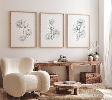 Boho Botanical Prints, Wildflower Nursery Decor, floral nursery, sage green, Wild Flowers, Flower Nursery, Girl Nursery Decor, green nursery