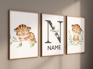 Tiger nursery decor, gender neutral, tiger prints, nursery wall art, nursery prints animals, nursery decor boy, nursery decor girl