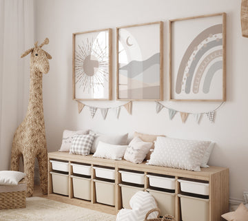 Nursery wall art grey, gray gold nursery, nursery decor neutral, baby room decor gender neutral, sunshine nursery, grey gold, baby room art