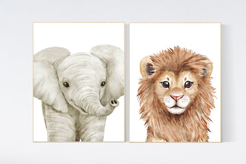 Safari Nursery Prints, Safari Nursery Decor, Safari Nursery Wall Art, safari animals, safari Baby Animal Prints for Nursery, gender neutral