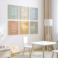 Kids bible verse, nursery wall art, baby room decor, verse print, scripture poster, Religious Decor, church sunday school, bible verse