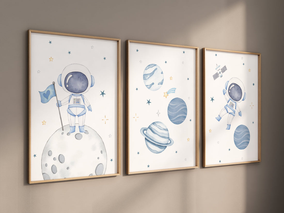 Space Nursery Prints, Outer Space Prints, Space Prints, Space Nursery Wall Art, Nursery Wall Art Space, Astronaut Prints, Space Boys Room