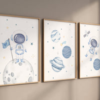 Space Nursery Prints, Outer Space Prints, Space Prints, Space Nursery Wall Art, Nursery Wall Art Space, Astronaut Prints, Space Boys Room