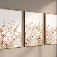 Boho Botanical Prints, girl nursery decor, Wildflower Nursery, floral nursery, blush pink, Wild Flowers, Flower Nursery, blush nursery