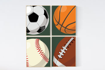 Sport Nursery Print, boys room decor, boy room wall art, Nursery sports decor, Boy Nursery Print Set, Toddler Room Decor, Nursery Sport