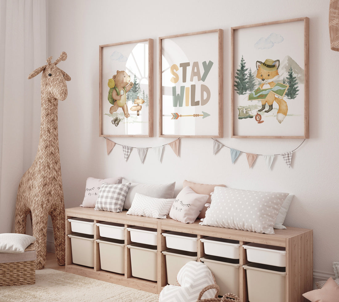 Camp Prints, Adventure Nursery Decor, Travel nursery print, Explore nursery wall art, Baby boy nursery, Adventure Set of 3 prints,