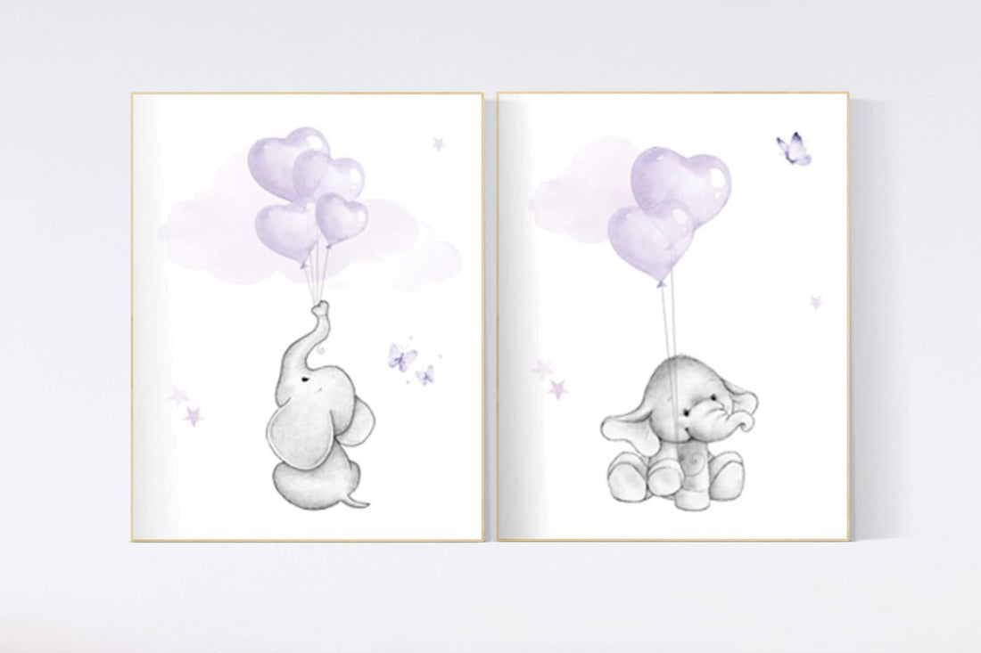 nursery decor girl purple, nursery decor girl lavender and gray, lavender and gray, nursery decor elephant, elephant nursery, lilac nursery
