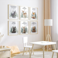 Woodland Animal Prints, animal prints, Forest Animal, Woodland Animal Prints, safari animals, verse prints, christian print