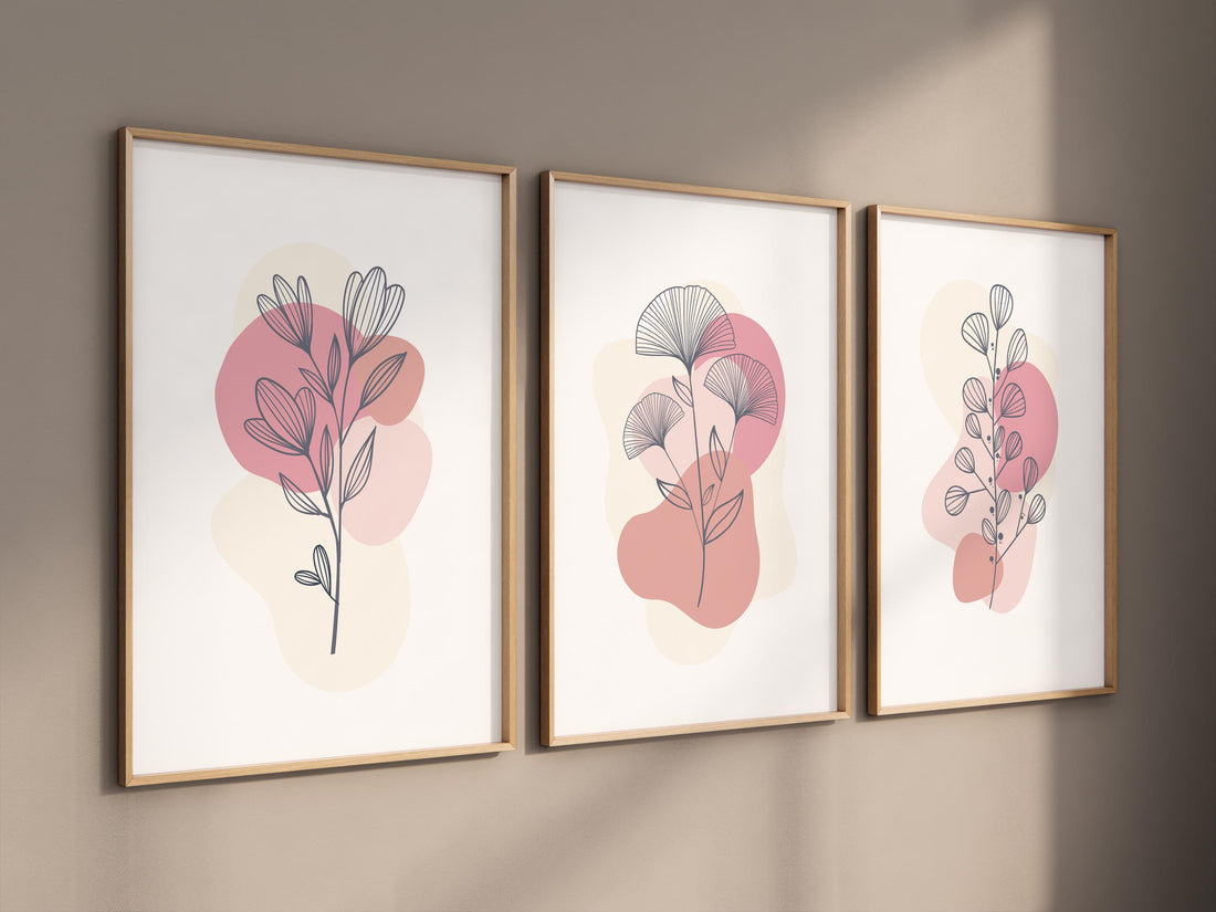 Boho Botanical Prints, girl nursery decor, Wildflower Nursery, floral nursery, Wild Flowers, Flower Nursery, minimal design, flower prints